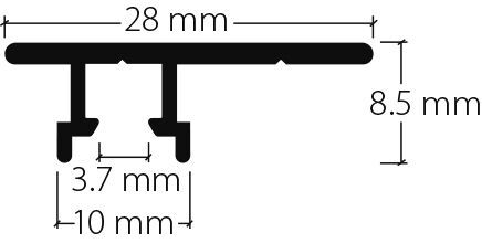 Section du profilé HM-20190 HM-20600 GP3 «maxi»