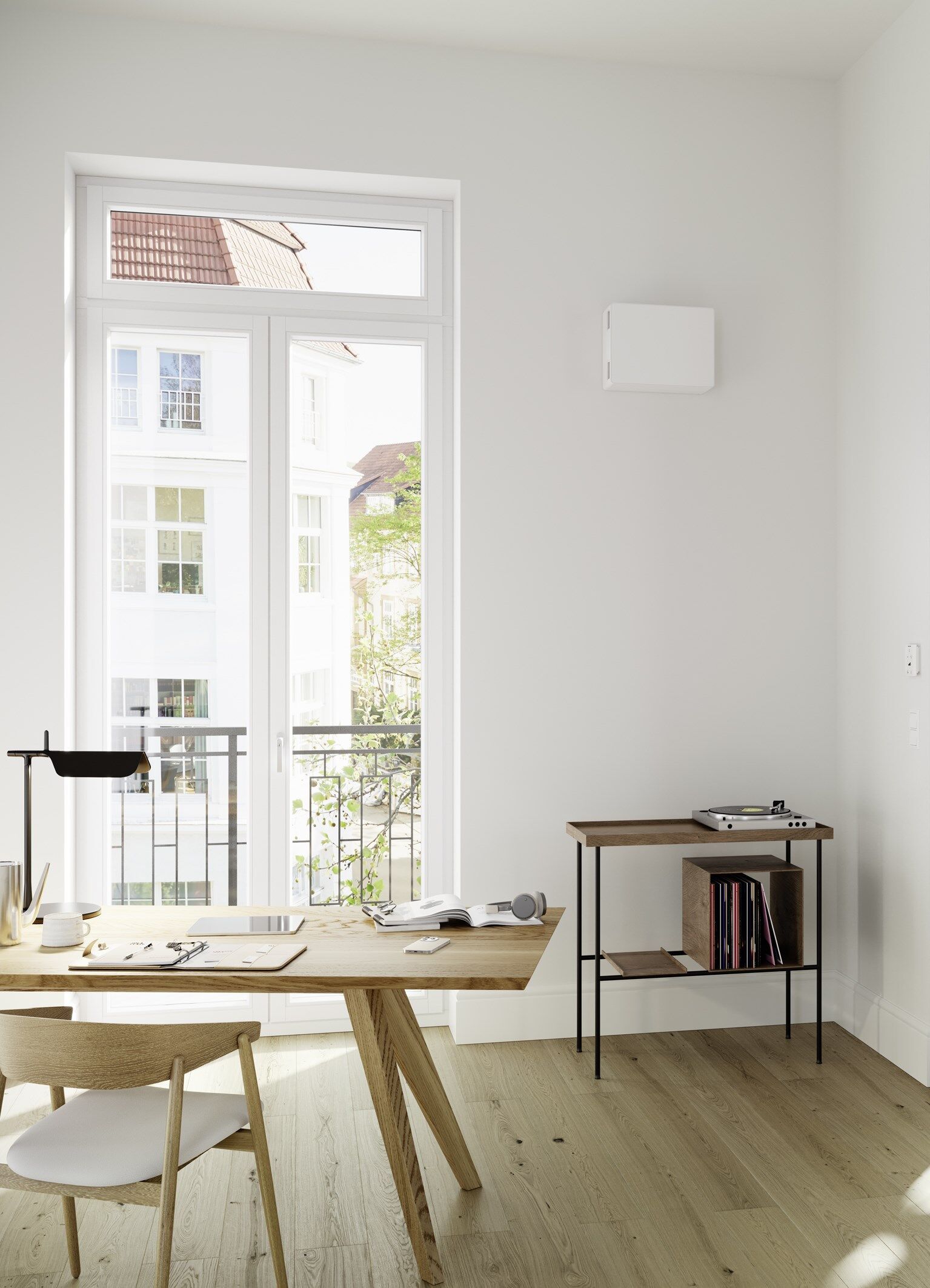 Le ventilateur mural a un faible bruit propre, un excellent débit d'air et une isolation acoustique élevée. | Photo © Siegenia Le ventilateur mural a un faible bruit propre, un excellent débit d'air et une isolation acoustique élevée 