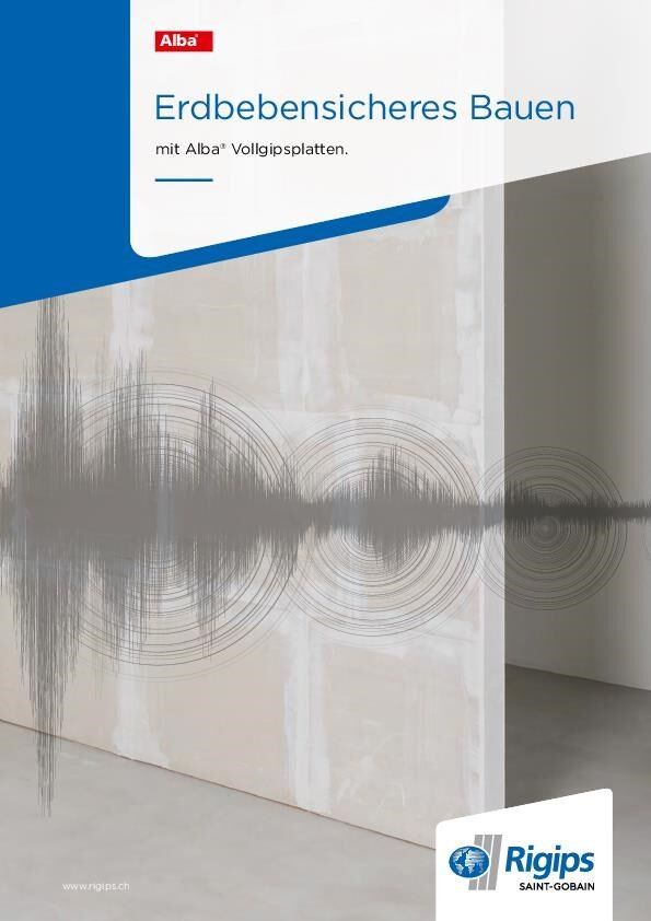 Broschüre Erdbebensicheres Bauen mit Alba Vollgipsplatten
