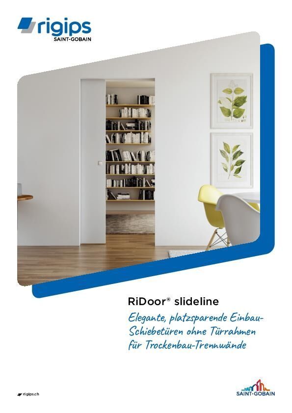 Broschüre «RiDoor slideline»