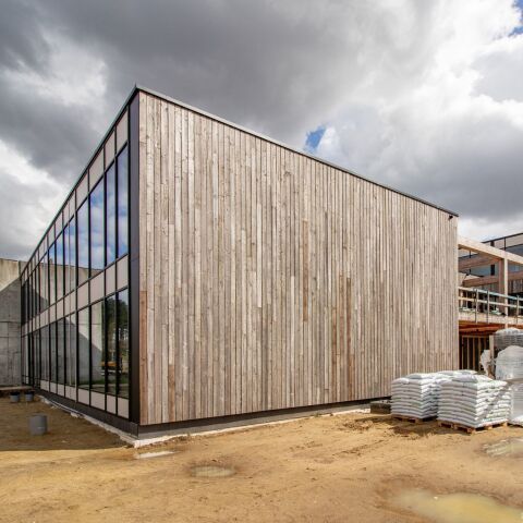 Système de construction à sec en plâtre réutilisable