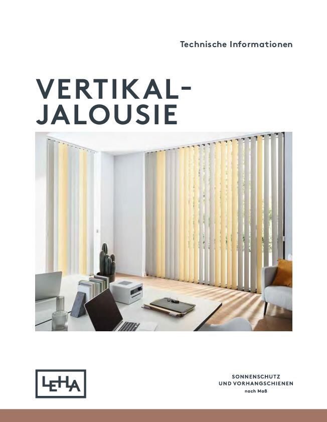 Technische Informationen Vertikaljalousien