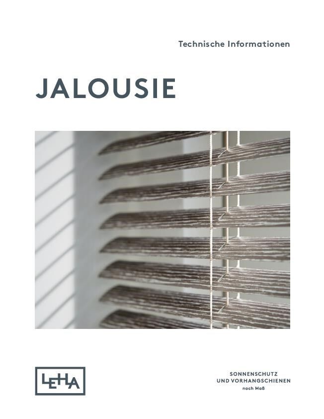 Technische Informationen Jalousie