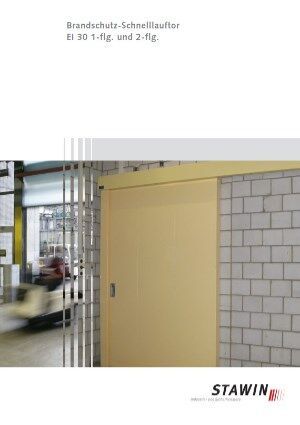 Informationsbroschüre Brandschutz-Schnelllauftore EI 30