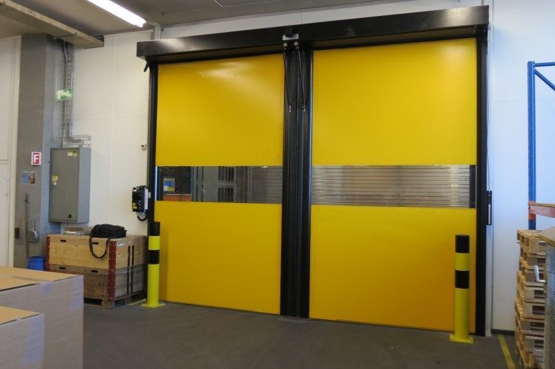 Schnelllauftor mit Sichtfenster, horizontale Öffnung Schnelllauftor vertikale Öffnung