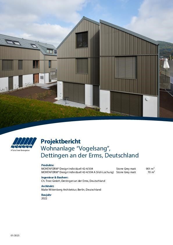Projektbericht Wohnanlage Vogelsang Dettingen