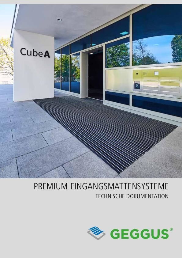 Technische Dokumentation Eingangsmattensysteme