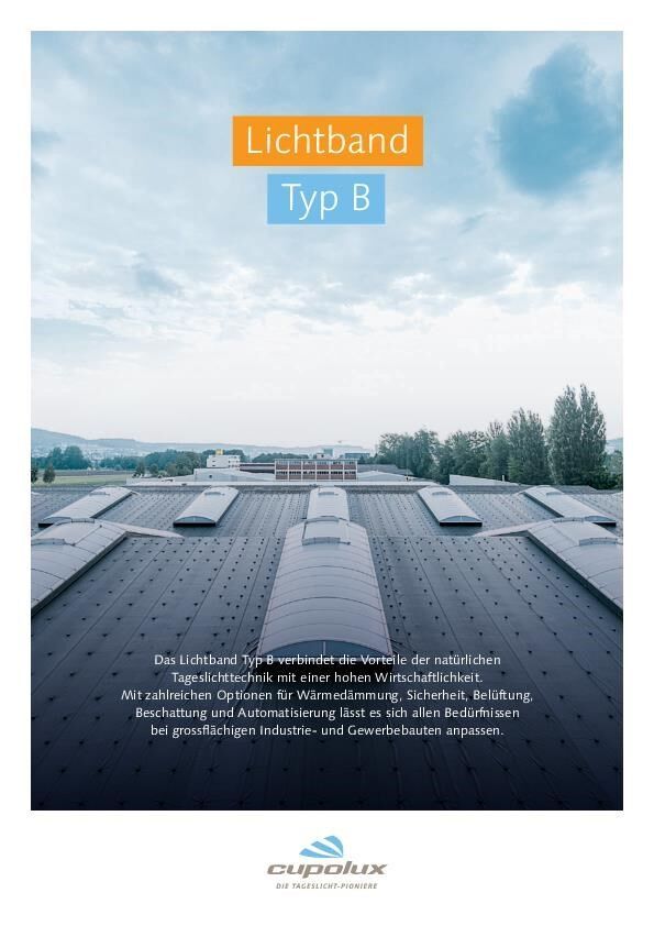 Broschüre Lichtband Typ B
