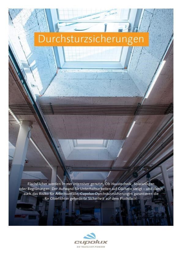 Broschüre: Durchsturzsicherheit