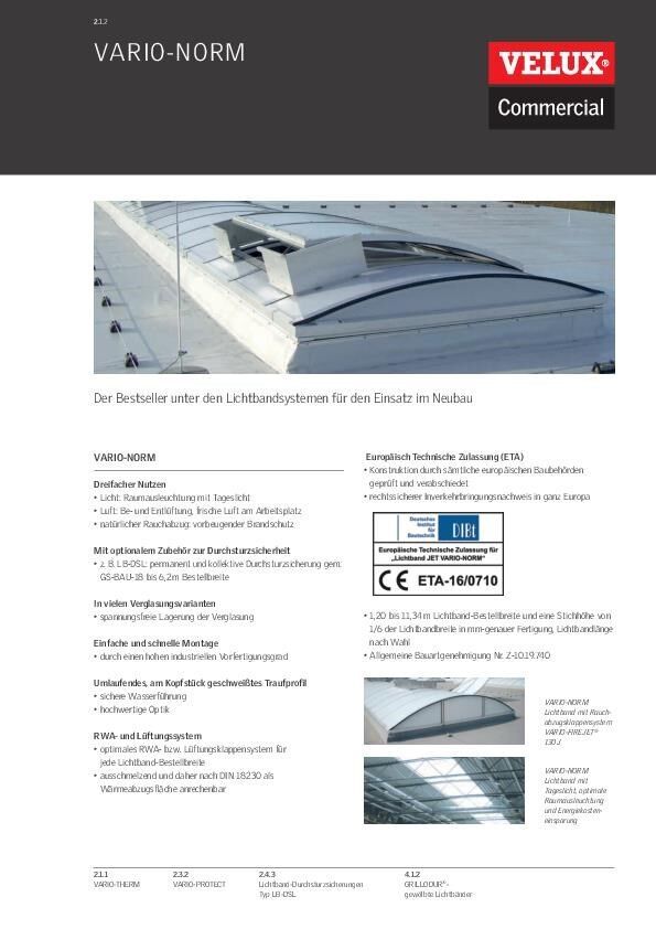 Datenblatt Vario-Norm