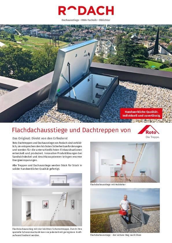 Flyer Rodach Flachdachausstieg Typ R