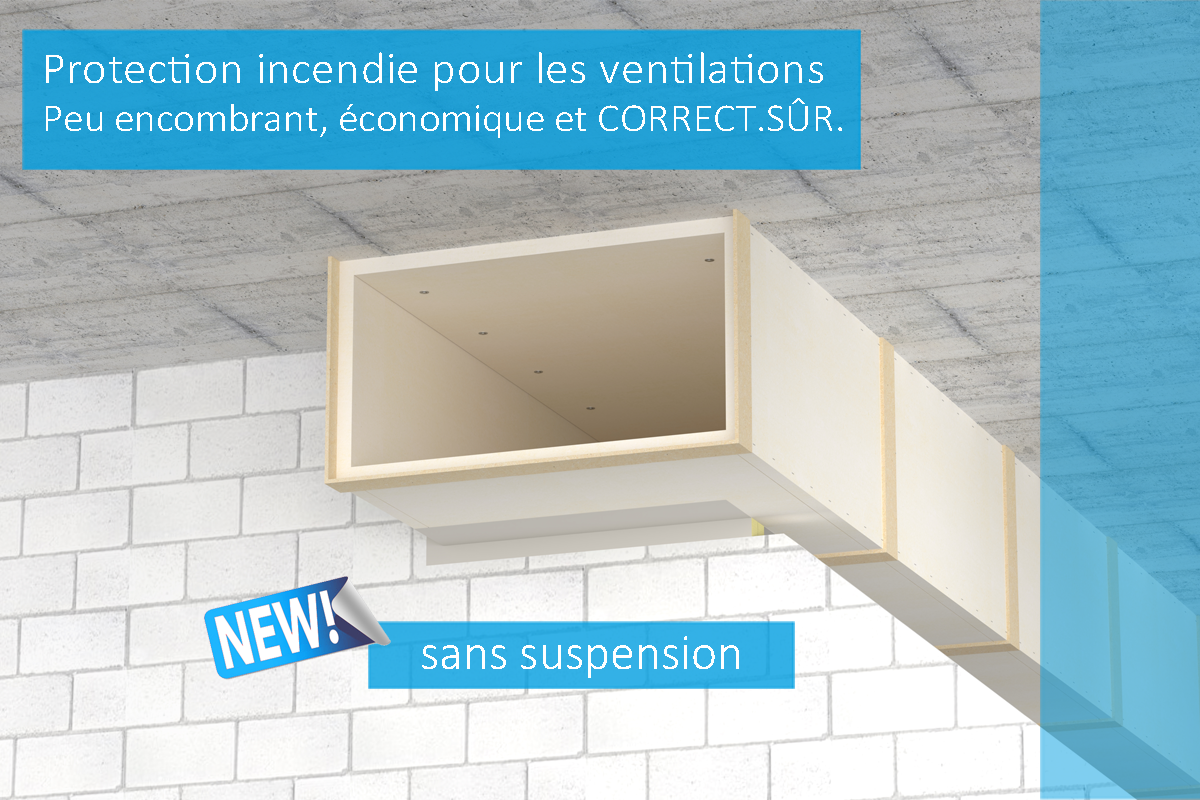 Protection incendie pour les ventilations | photo © Promat AG Protection incendie pour les ventilations | photo © Promat AG
