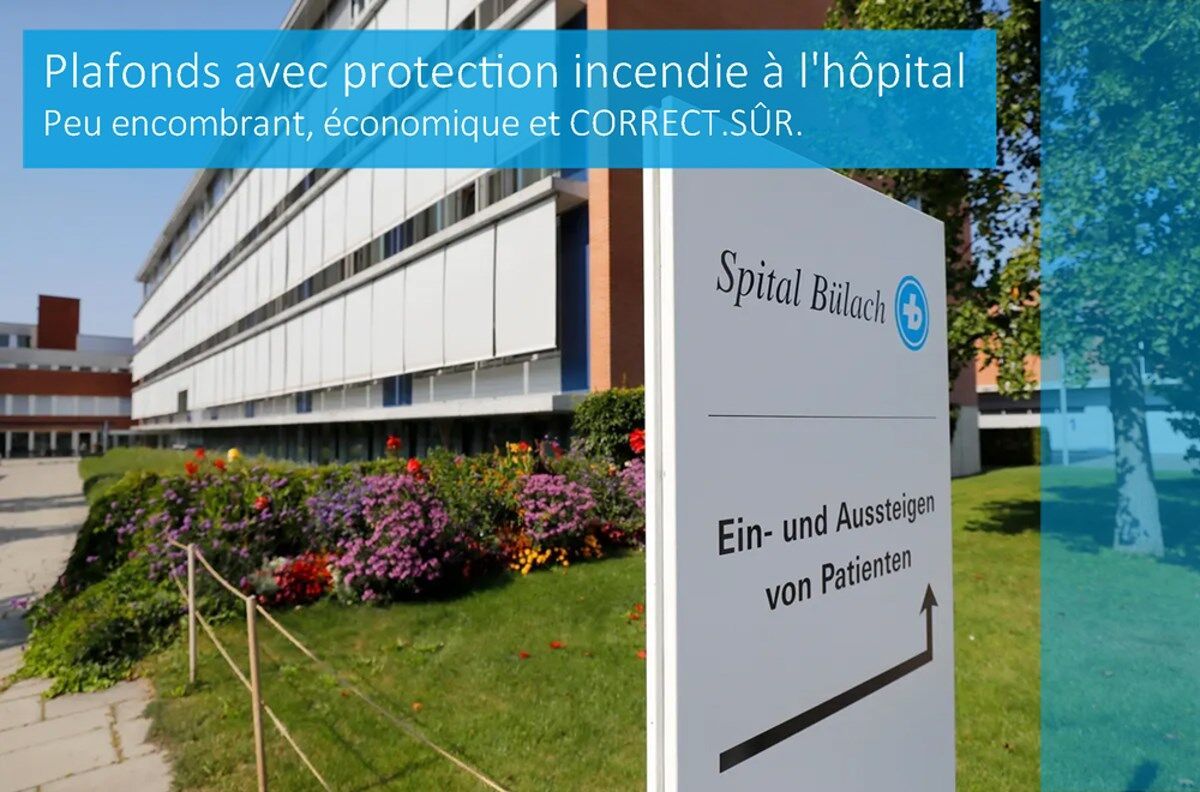 Plafonds coupe-feu peu encombrants | Photo © Promat AG Plafonds coupe-feu peu encombrants | Photo © Promat AG