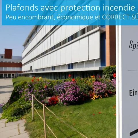 Plafonds coupe-feu peu encombrants