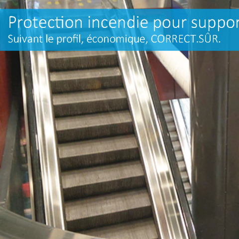 Protection incendie pour support en acier rond