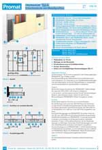 Technisches Datenblatt PROMAXON-Typ A Schachtwände mit Metallprofilen EI 60/EI 90 RF 1