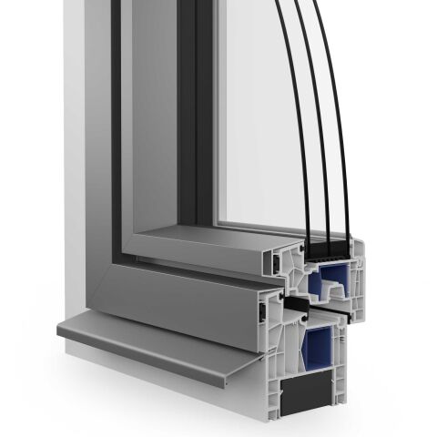 Fenêtres en PVC/aluminium «EgoPrime»