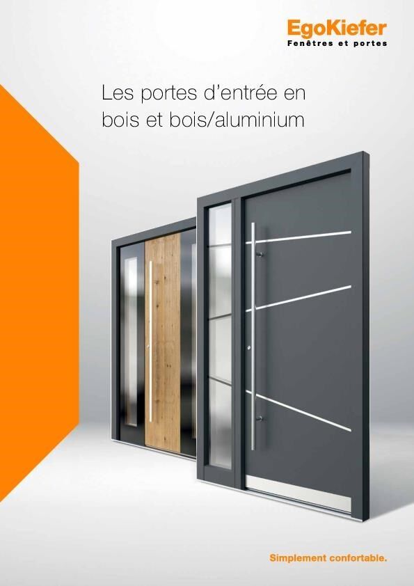 Les portes d'entrée en bois et bois/aluminium