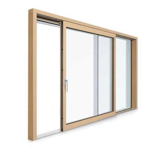 Portes-fenêtres et portes coulissantes en bois et bois/aluminium