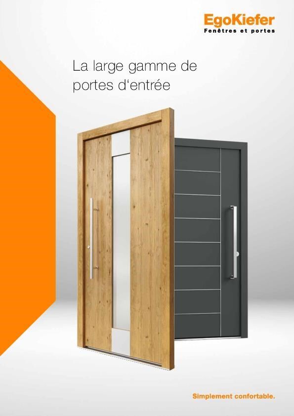 La large gamme de portes d'entrée