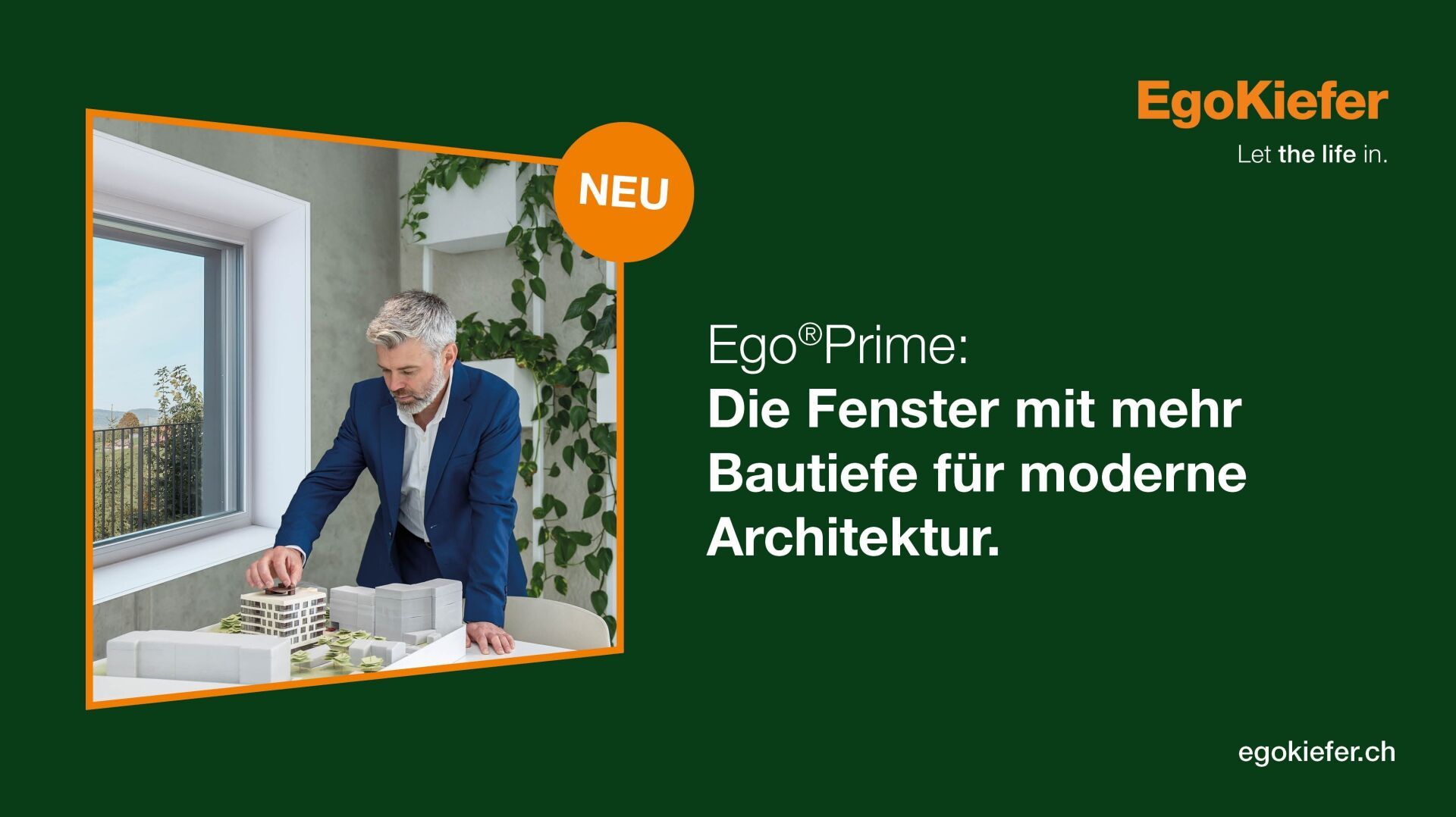 Mehr Bautiefe für mehr Möglichkeiten: Die neuen Kunststoff- und Kunststoff/Aluminium-Fenster «EgoPrime» erfüllen die hohen Anforderungen von Architektinnen und Architekten. | © EgoKiefer AG Mehr Bautiefe für mehr Möglichkeiten: Die neuen Kunststoff- und Kunststoff/Aluminium-Fenster «EgoPrime» erfüllen die hohen Anforderungen von Architektinnen und Architekten. | © EgoKiefer AG