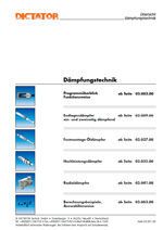 Catalogue Technique d'amortissement DICTATOR