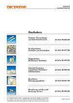 Catalogue technique de ressorts à gaz DICTATOR