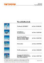 Catalogue techniques de ferme-portes DICTATOR