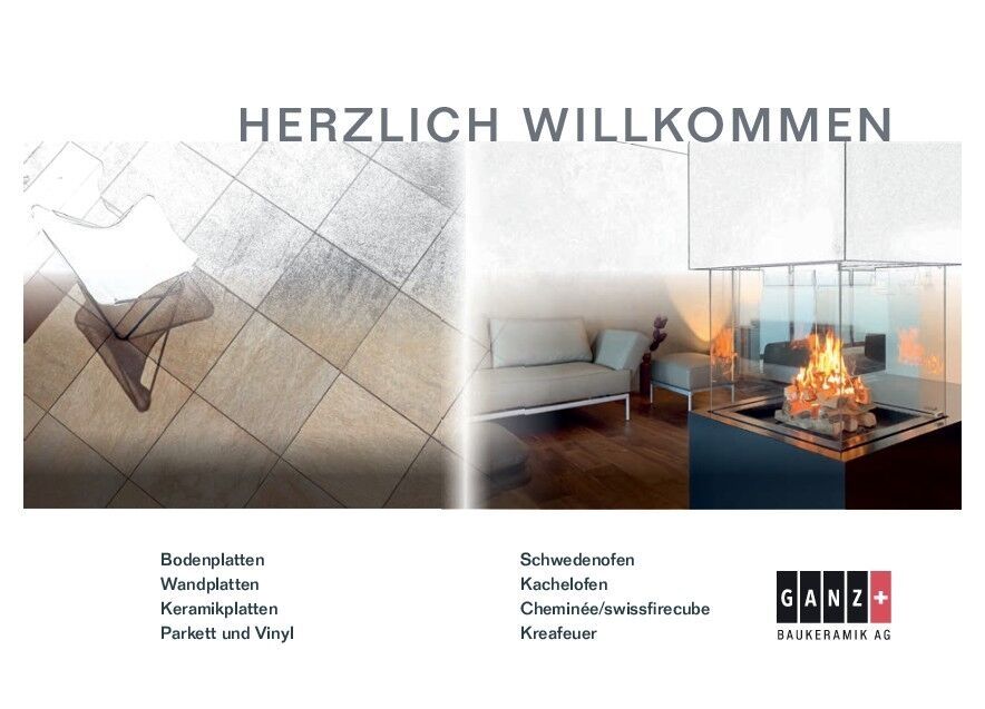 Catalogue de produits Ganz Baukeramik AG (allemand)