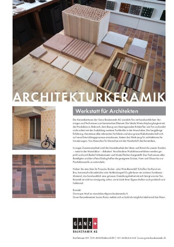 Datenblatt Architekturkeramik