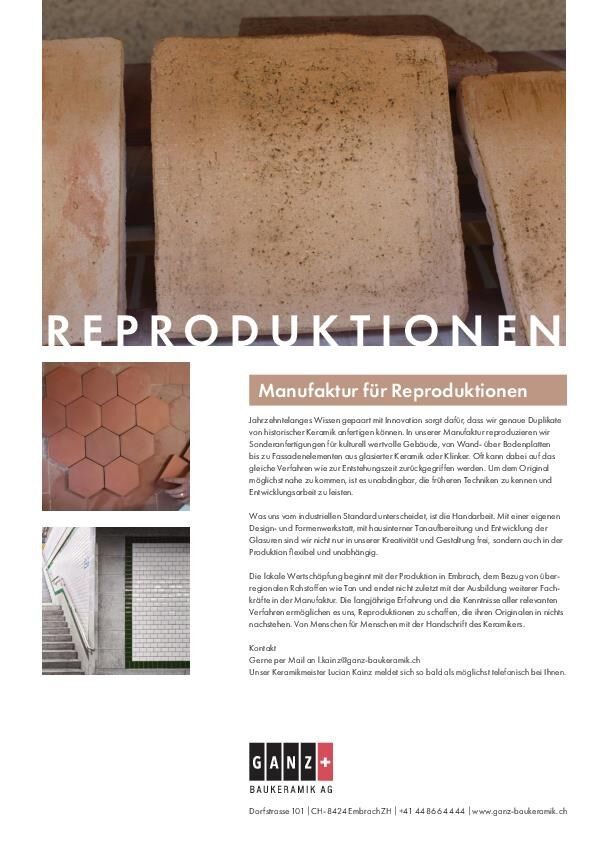 Datenblatt Reproduktionen