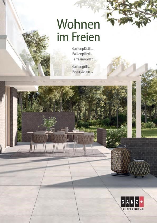 Prospekt Wohnen im Freien