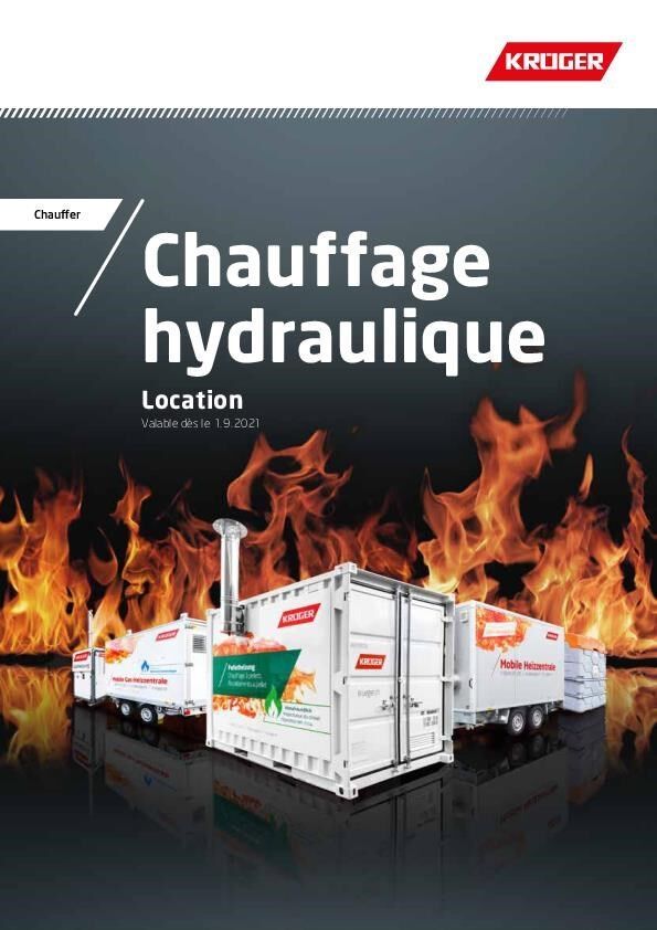 Chauffer chauffage hydraulique (location)