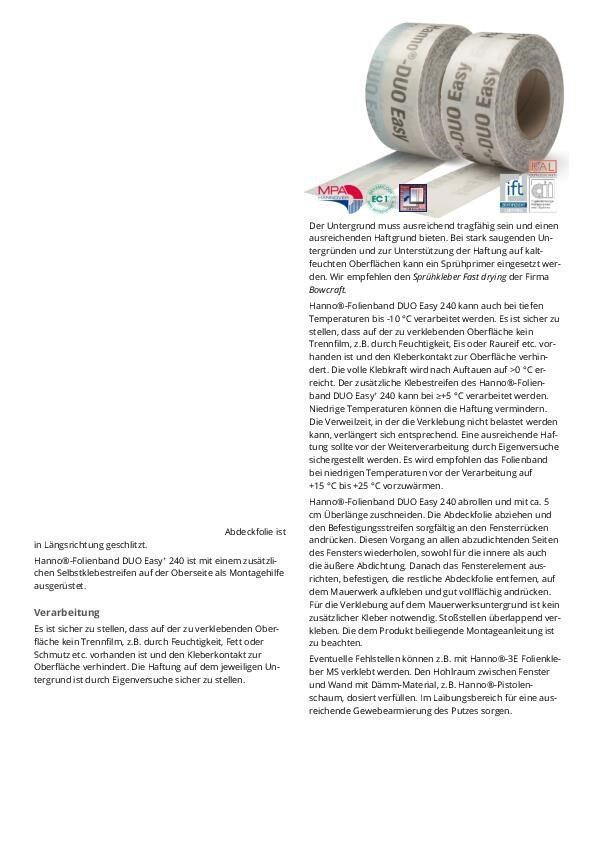 Infoblatt Duo Easy