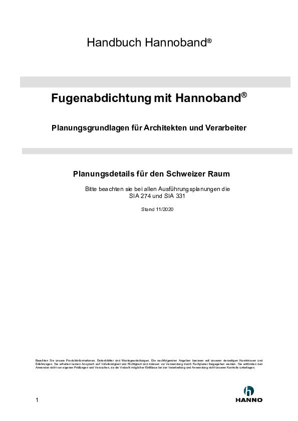 Planungsgrundlagen für Architekten und Verarbeiter