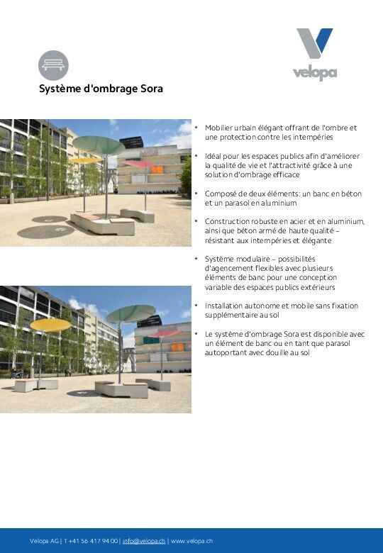 Brochure Système d'ombrage Sora