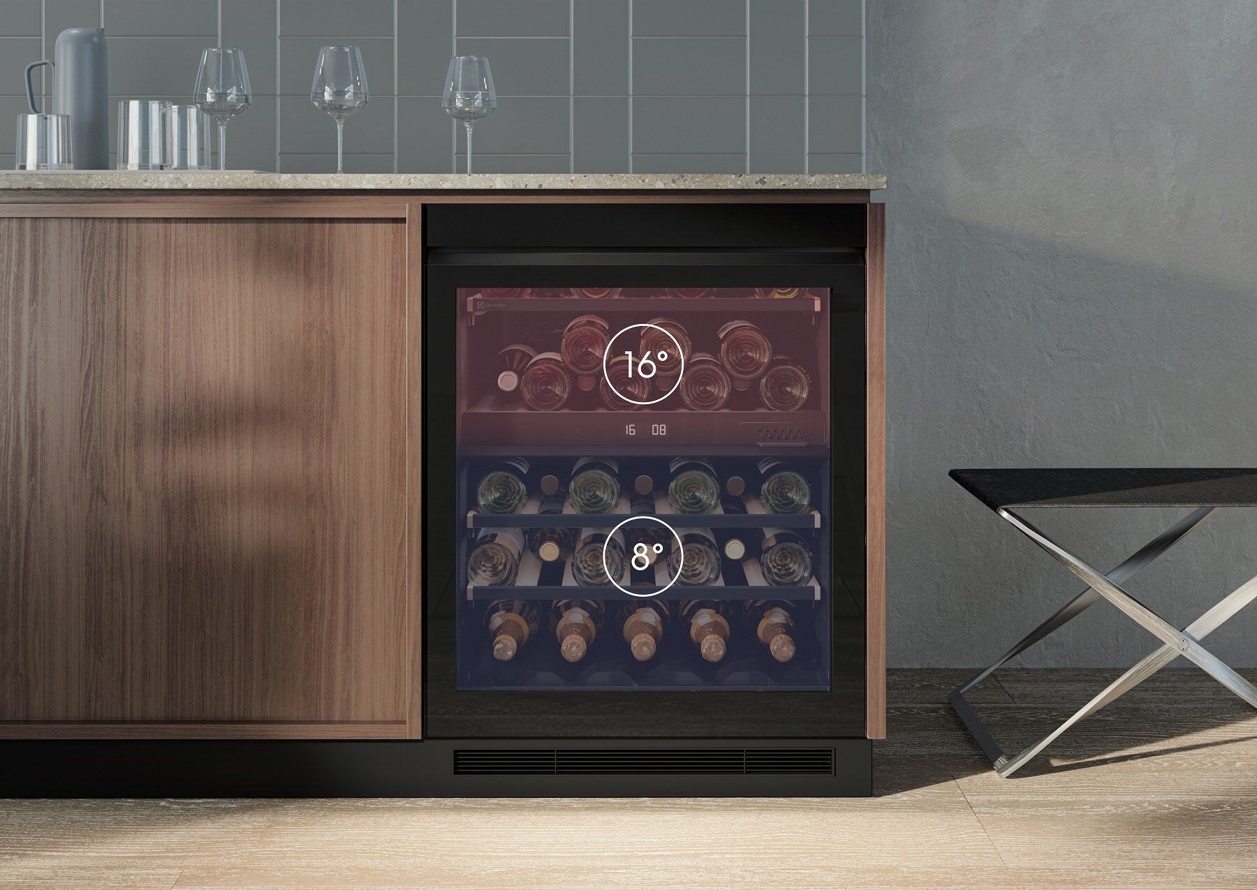 La cave à vin «ProfiLine» d'Electrolux La cave à vin «ProfiLine» d'Electrolux