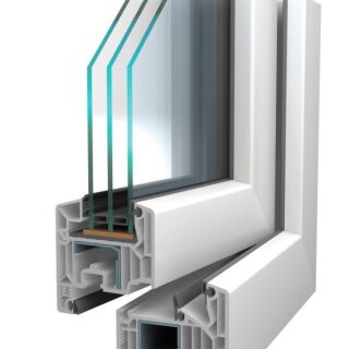 1047 éléments de façade-panneau en profilé VEKA