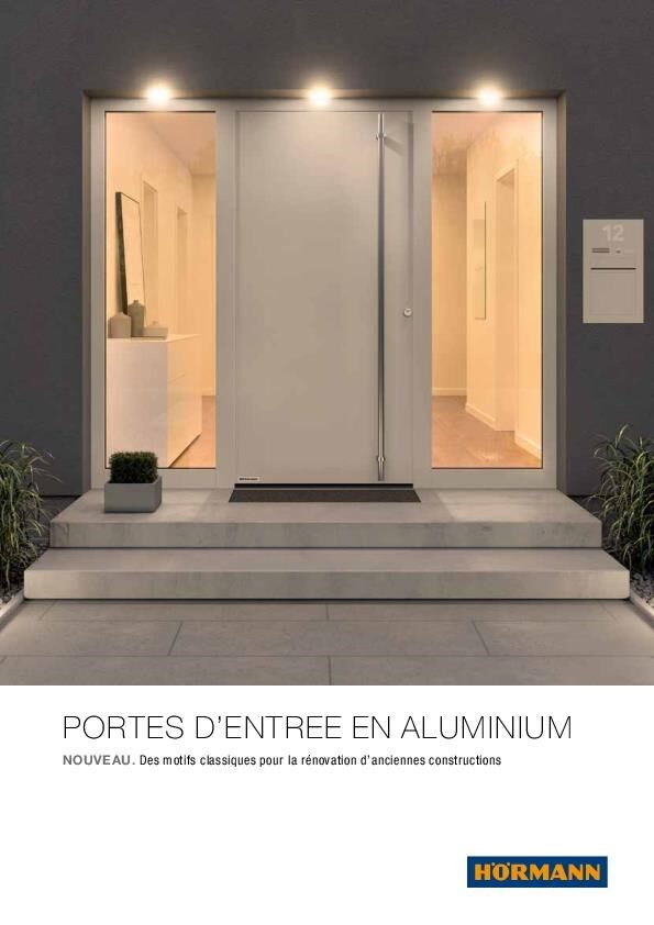 Portes d'entrée en aluminium