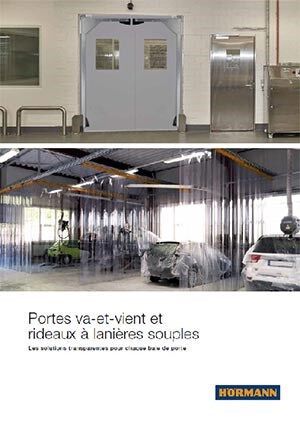 Portes va-et-vient et rideaux à lanières souples