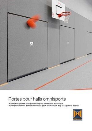 Portes pour halls omnisports