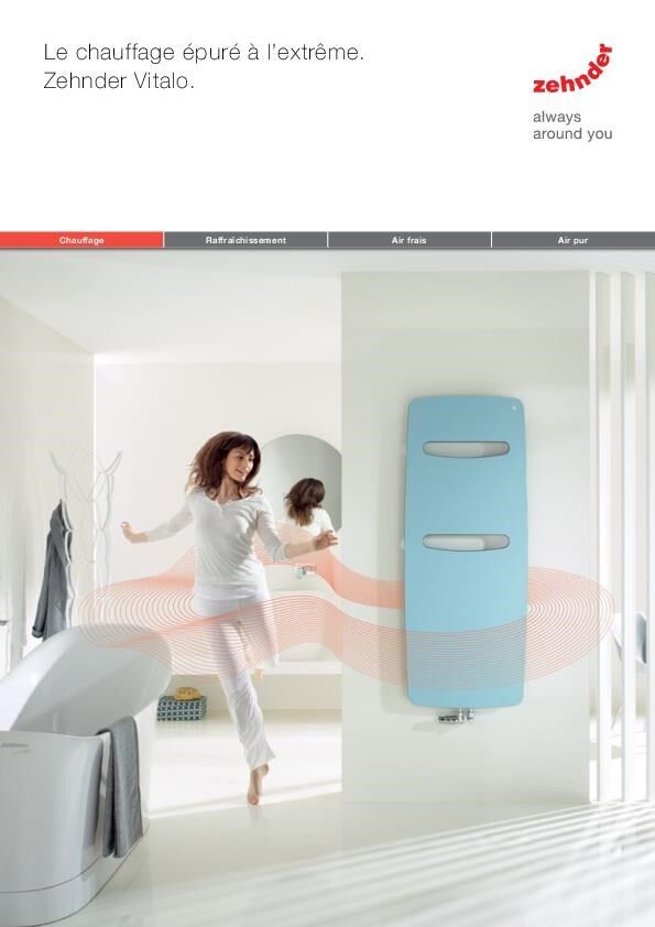Le chauffage épure à l'extrême: Zehnder Vitalo