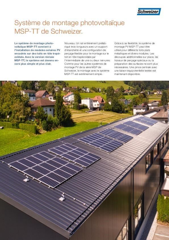Système de montage photovoltaïque MSP-TT