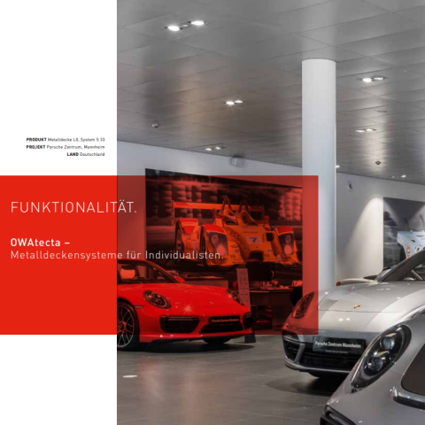 «OWAtecta» – Metalldeckensysteme für Individualisten