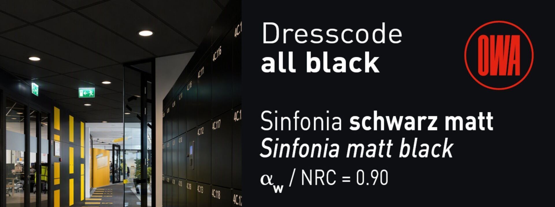Mit der Mineralplatte Sinfonia schwarz matt präsentiert OWA die konsequente Weiterentwicklung des Klassikers Sinfonia schwarz.