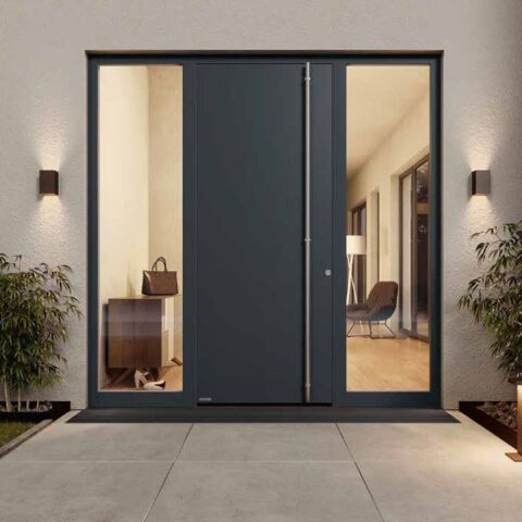 Les portes d'entrée en aluminium