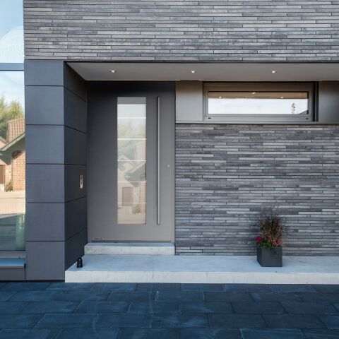 Portes d'entrée en aluminium