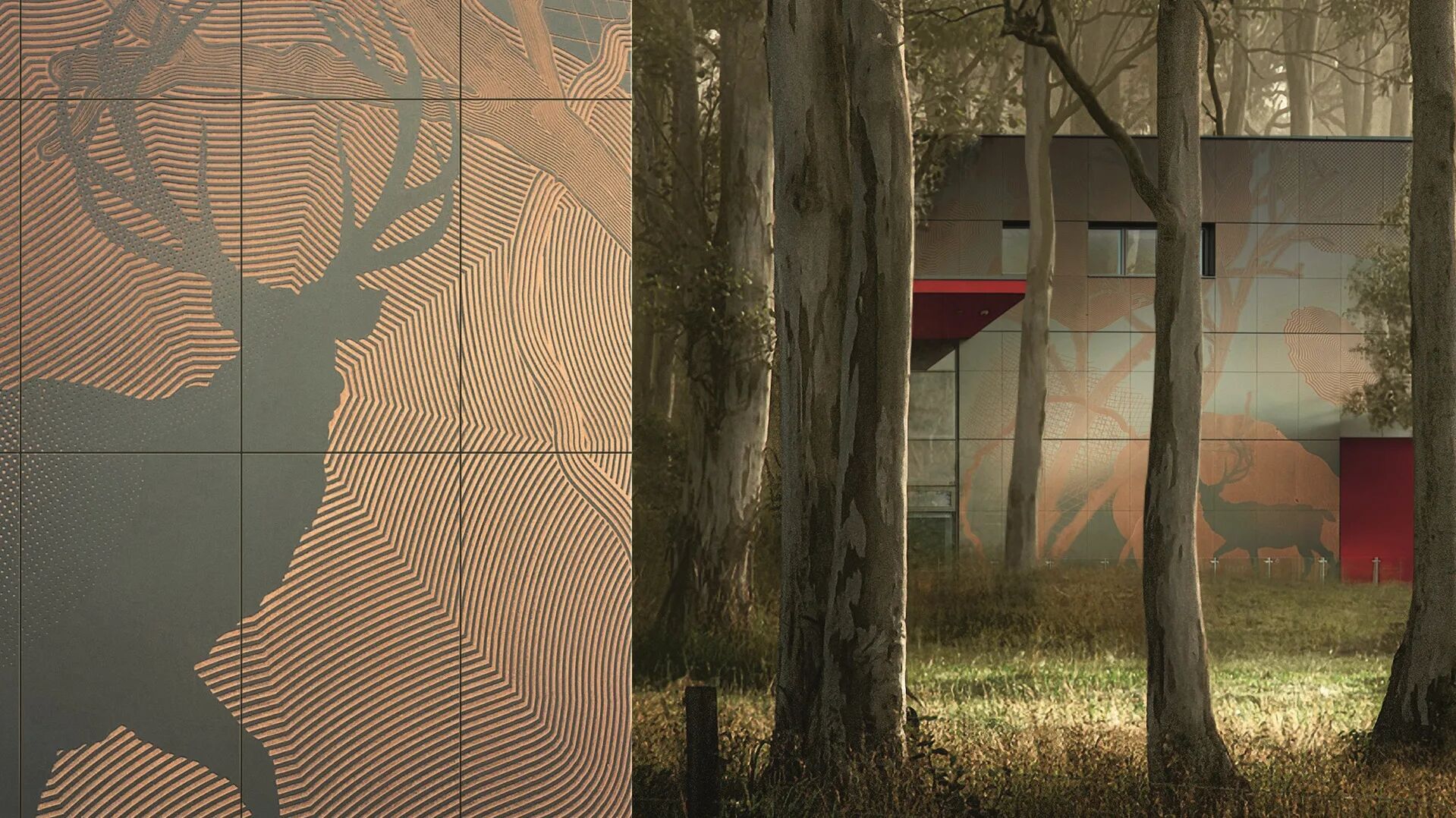 Eine gravierte Fassade ermöglicht, eine Botschaft oder ein Kunstwerk zu übermitteln. Eine gravierte Fassade ermöglicht, eine Botschaft oder ein Kunstwerk zu übermitteln.