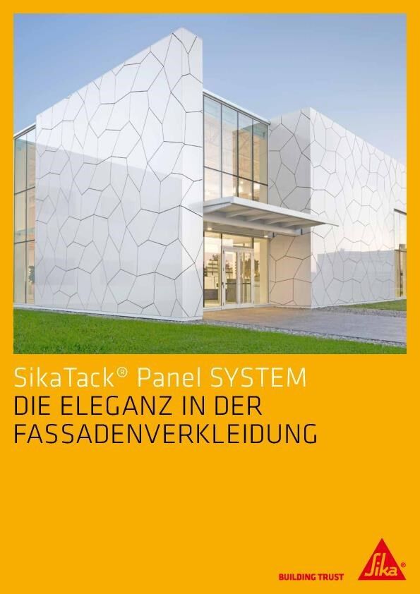 Broschüre «SikaTack» Panel System