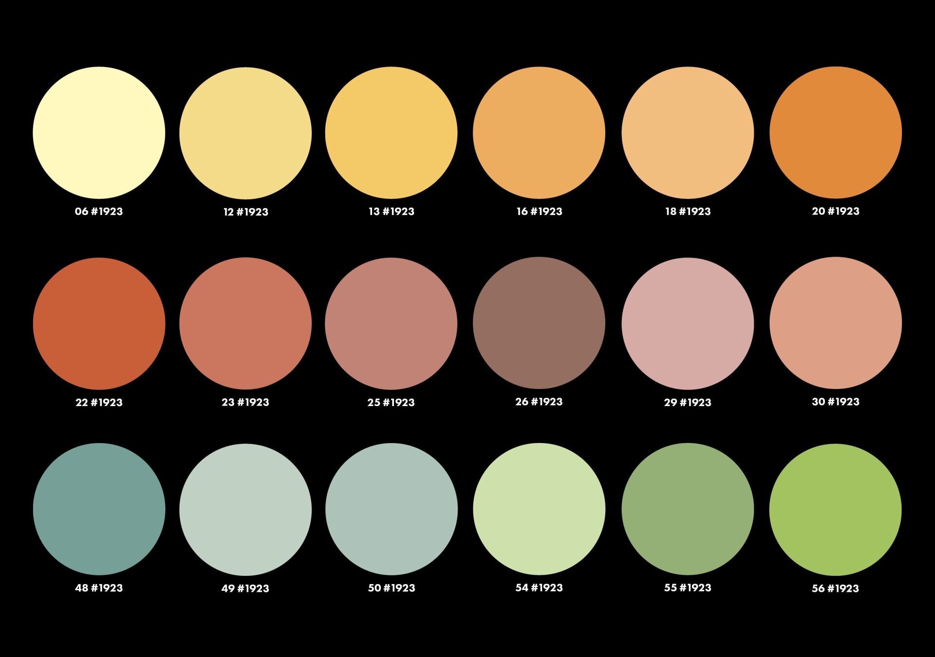 Farbkollektion intonaco#1923 Farbkollektion intonaco#1923